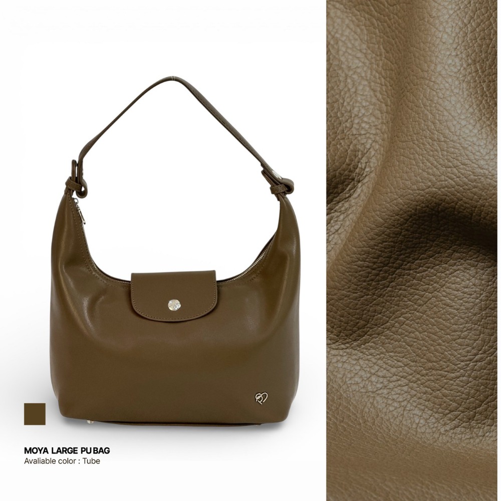 台中現貨⚡️最新皮革 泰國Pony包品牌 大號MoYa 皮革材質/金釦 掀蓋腋下包 多背法 手提/肩背/斜跨-規格圖11