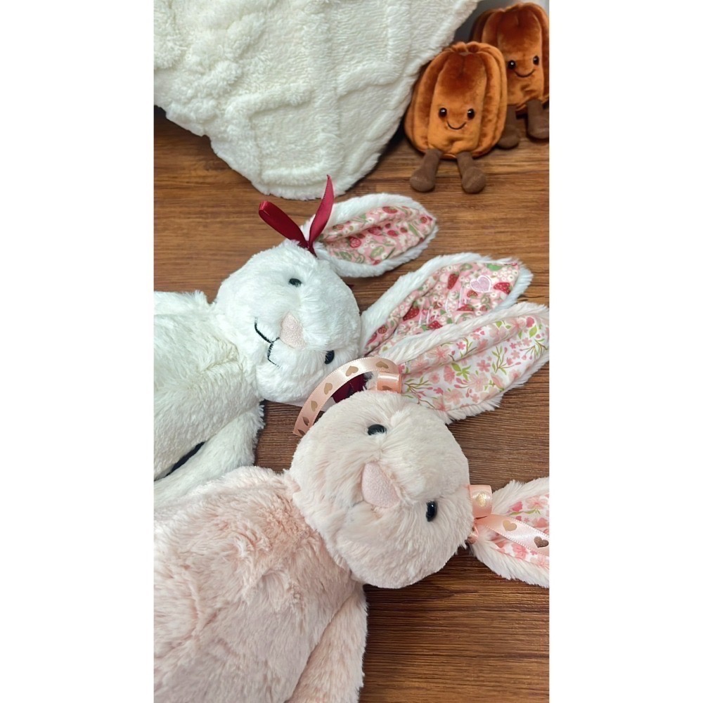 台中正品現貨⚡️Jellycat 31 18 M S草莓兔邦尼 Blossom Cream Bunny ＇Berry＇-細節圖4