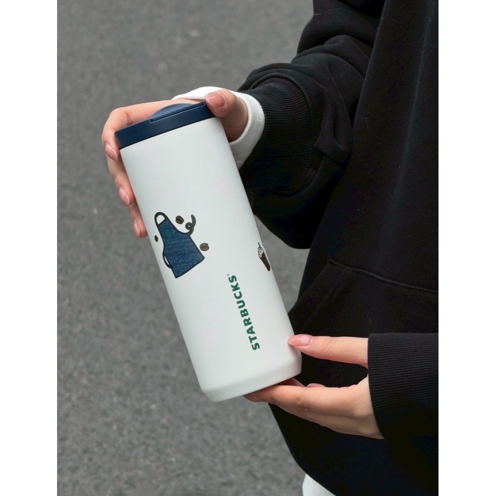 即將抵台🔥星巴克正品 丹寧拼布拼接手提包＋530ml不鏽鋼杯組合 買1送1 ✨丹寧星咖系列 中國限定 2026-細節圖6