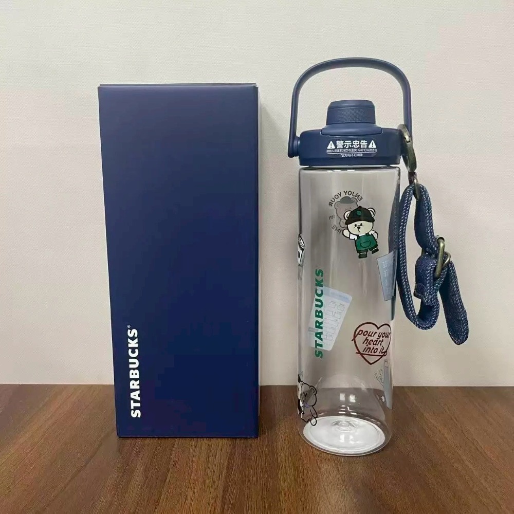 690ml印花冷水壺＋背帶