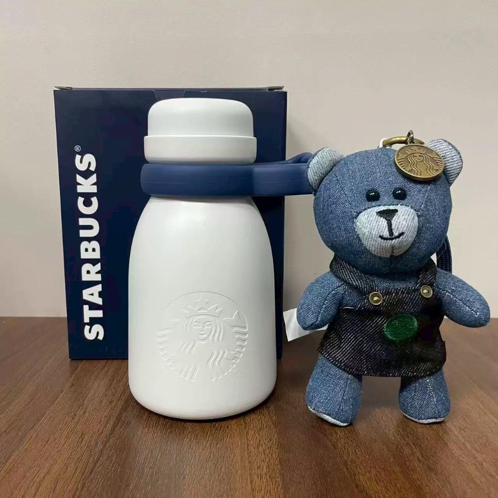 400ml奶瓶保溫杯＋丹寧小熊