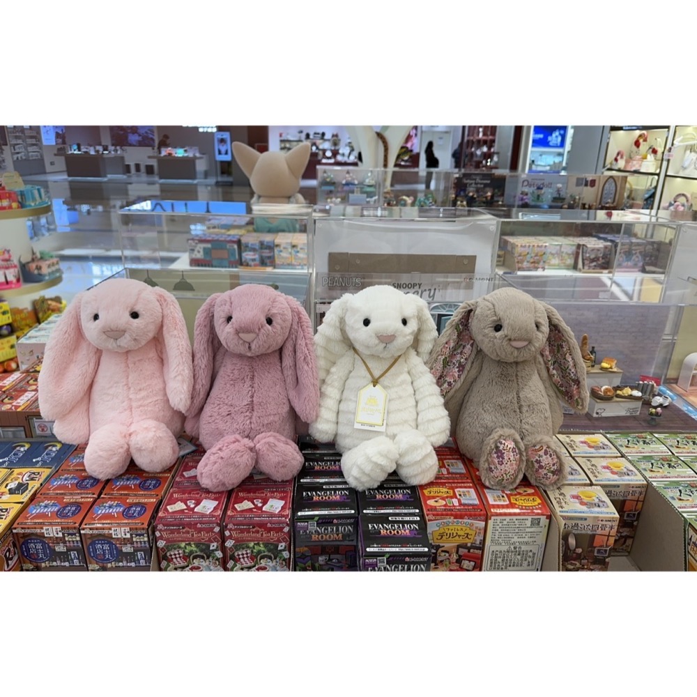 台中現貨⚡️Jellycat 正品 草莓牛奶 寶貝粉 淡粉色 純色兔 Bashful Pink-細節圖2