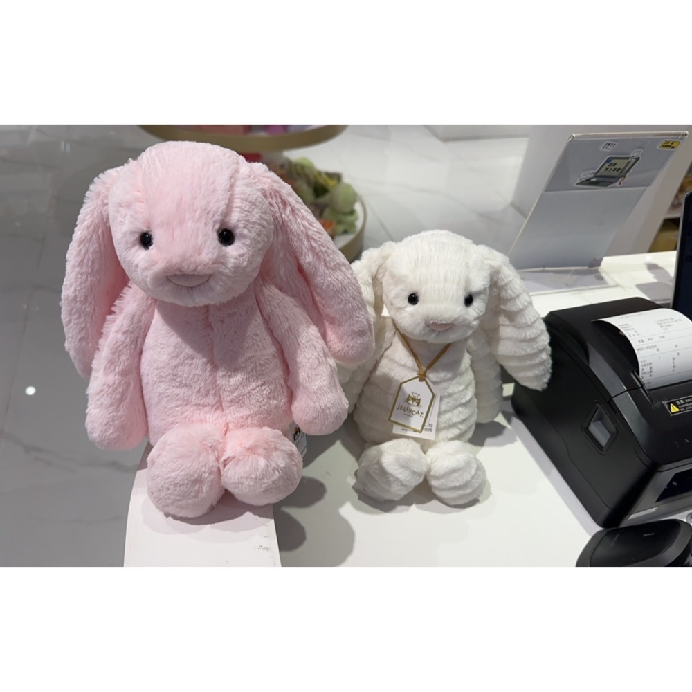 台中現貨⚡️Jellycat 正品 草莓牛奶 寶貝粉 淡粉色 純色兔 Bashful Pink-細節圖3