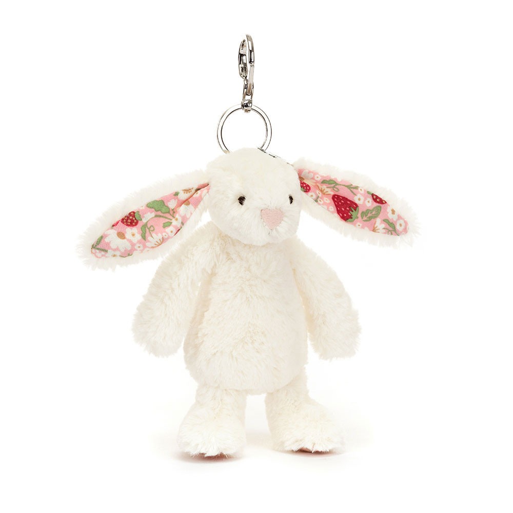 客定_台中現貨 草莓碎花兔吊飾含吊卡保護套 Blossom Cream Bunny ＇Berry＇ Bag Charm-規格圖7