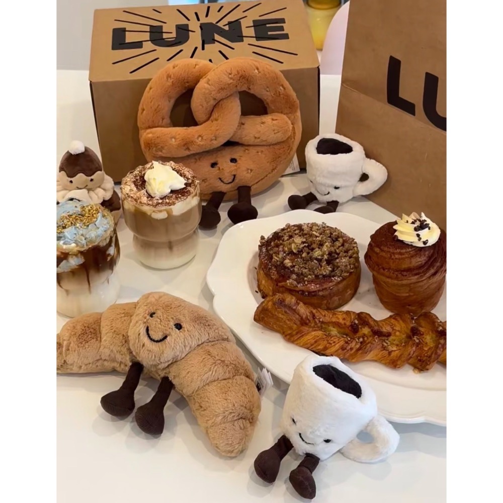 台中正品現貨 Jellycat 可頌 德國捲 鹼水結 法棍吊飾 Baguette Croissant Pretzel-細節圖9