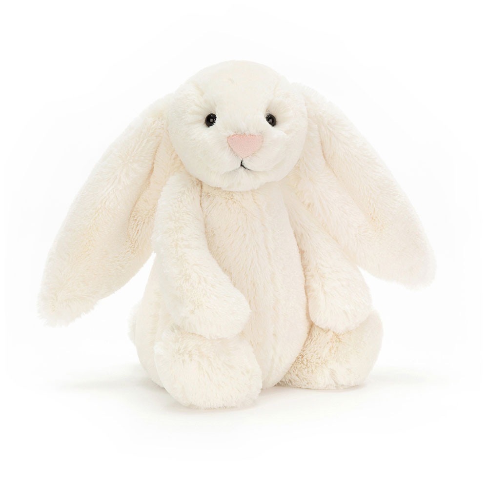 現貨+預購 純色JELLYCAT 31cm 51cm  經典白兔 Bashful Cream Bunny 送吊卡保護套