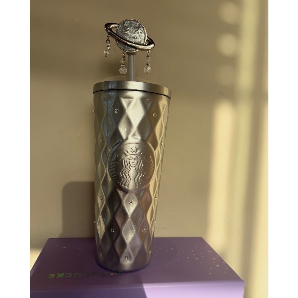 星巴克正品 紫夜星河系列 星星杯 水晶球🔮 不鏽鋼保溫杯 銀河 y2k  中國限定 2026-規格圖11