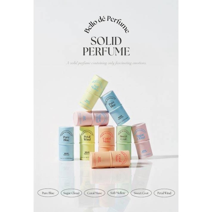台中正品現貨 韓國 DAILY COMMA 持久恆香固體香氛棒 4.7g Bello de Perfume 經典固體香膏-細節圖2