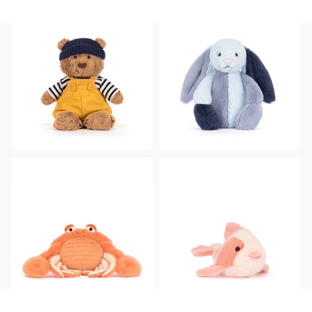台中現貨 正品Jellycat 2026夏季新品5/8預購全系列合輯 水手裝 海洋系列 邦尼寶寶🍼幼兔🐰-細節圖2