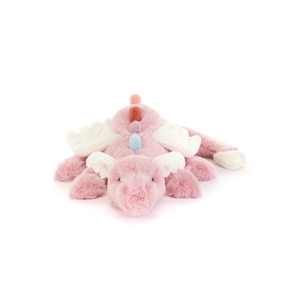英標在途 Jellycat 正品 達思萊茲龍玩偶  寶石龍 天空龍 含防塵袋 紙袋 最高會籍限定-細節圖2