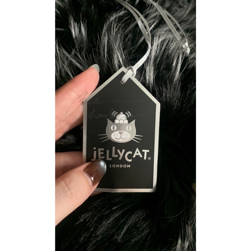台中正品現貨🇬🇧 Jellycat 黑白漸層長毛潦草兔 51CM 🐰 Inkli Bunny 黑色爆毛兔 巨兔 英-細節圖8