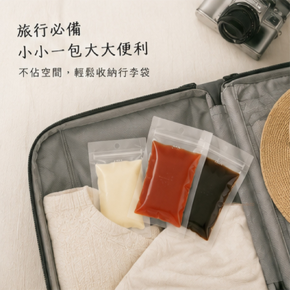 台中現貨⚡️🇯🇵日本 MUJI無印良品 不沾手擠壓設計夾鍊式調味料袋 液體分裝袋 旅用分裝袋 盥洗 一次性使用-細節圖6