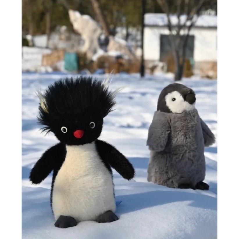 台中現貨 Jellycat 絕版系列 炸毛 鴨子 爆炸頭 黃鴨 炸毛 企鵝 娃娃 Penguin-細節圖4