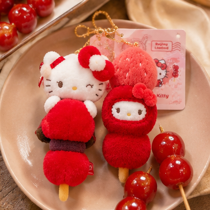 台中正品現貨⚡️ 北京限定 Hello Kitty 限量糖葫蘆系列 北京限定 糖葫蘆 hello kitty 吊飾-細節圖6