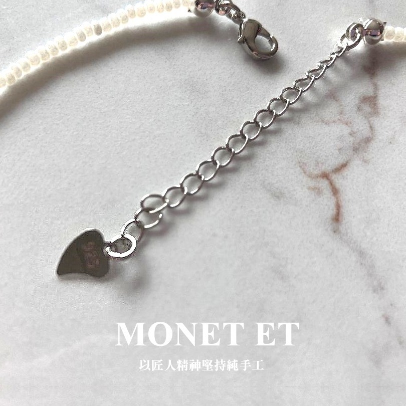 項鍊MONET ET原創設計手作~小米珠甜酷風黑蝴蝶結項鍊-細節圖6