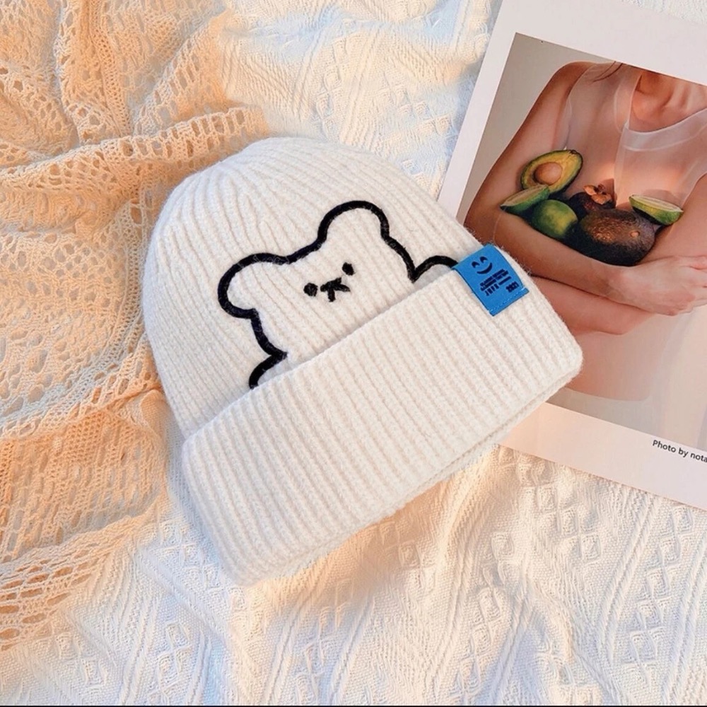 🔶小熊刺繡毛帽🔶-規格圖2