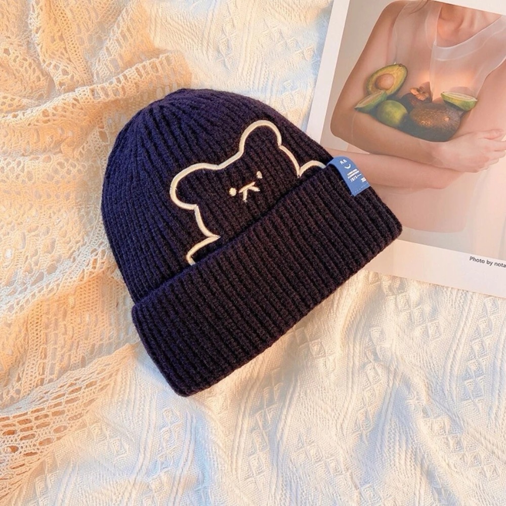 🔶小熊刺繡毛帽🔶-規格圖2