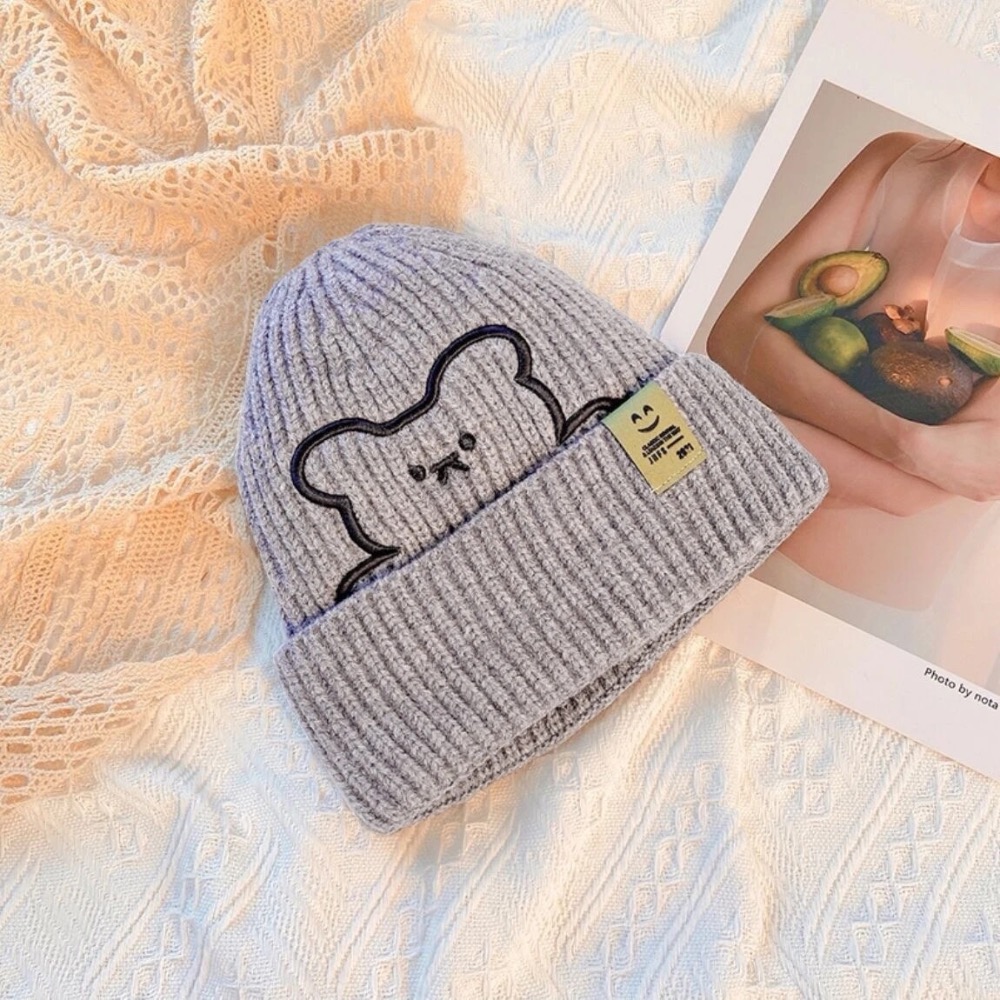 🔶小熊刺繡毛帽🔶-規格圖2