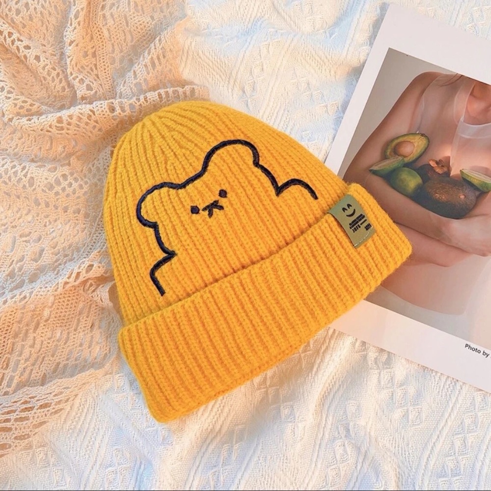 🔶小熊刺繡毛帽🔶-規格圖2