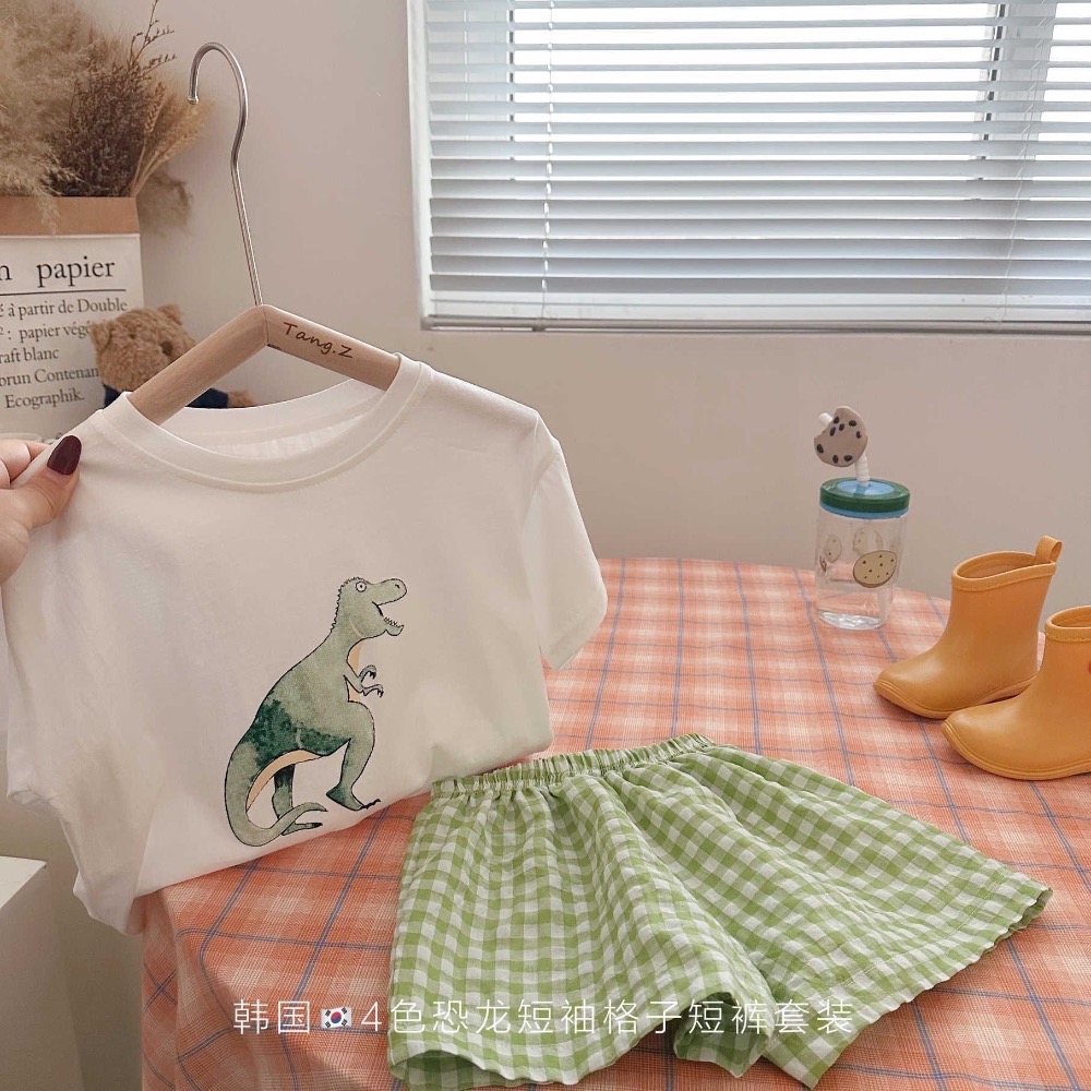 恐龍短袖套裝-細節圖3