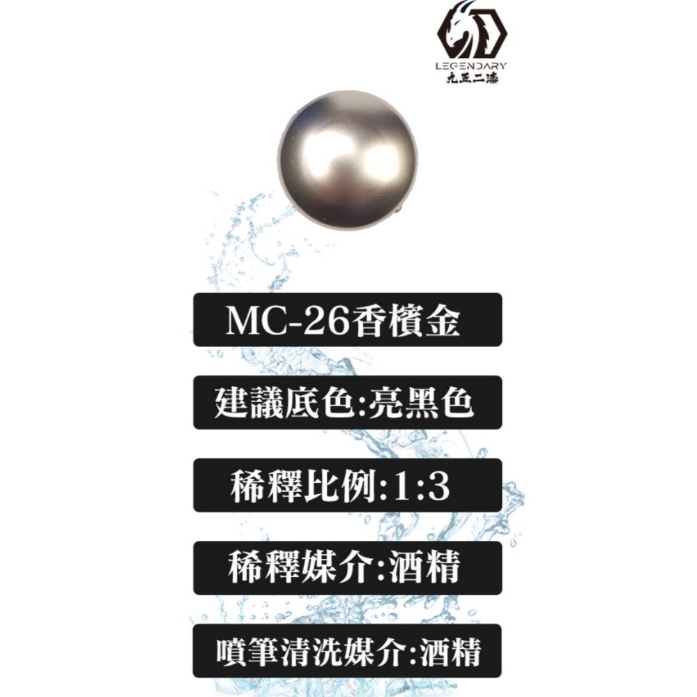 九五二漆 水性噴塗金屬漆 金屬漆 9527 水性 水性漆 低毒性 環保 75、95酒精稀釋-規格圖1
