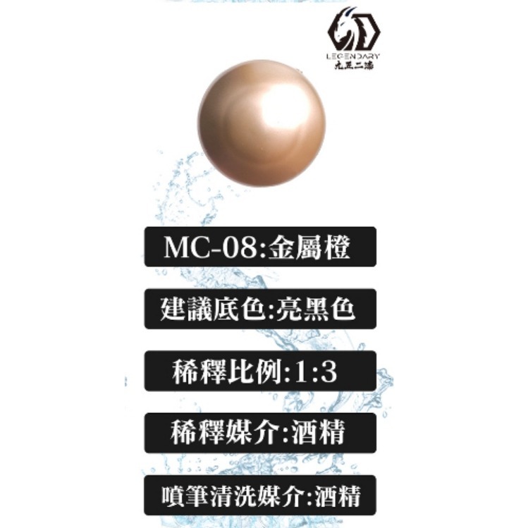 九五二漆 水性噴塗金屬漆 金屬漆 9527 水性 水性漆 低毒性 環保 75、95酒精稀釋-規格圖1