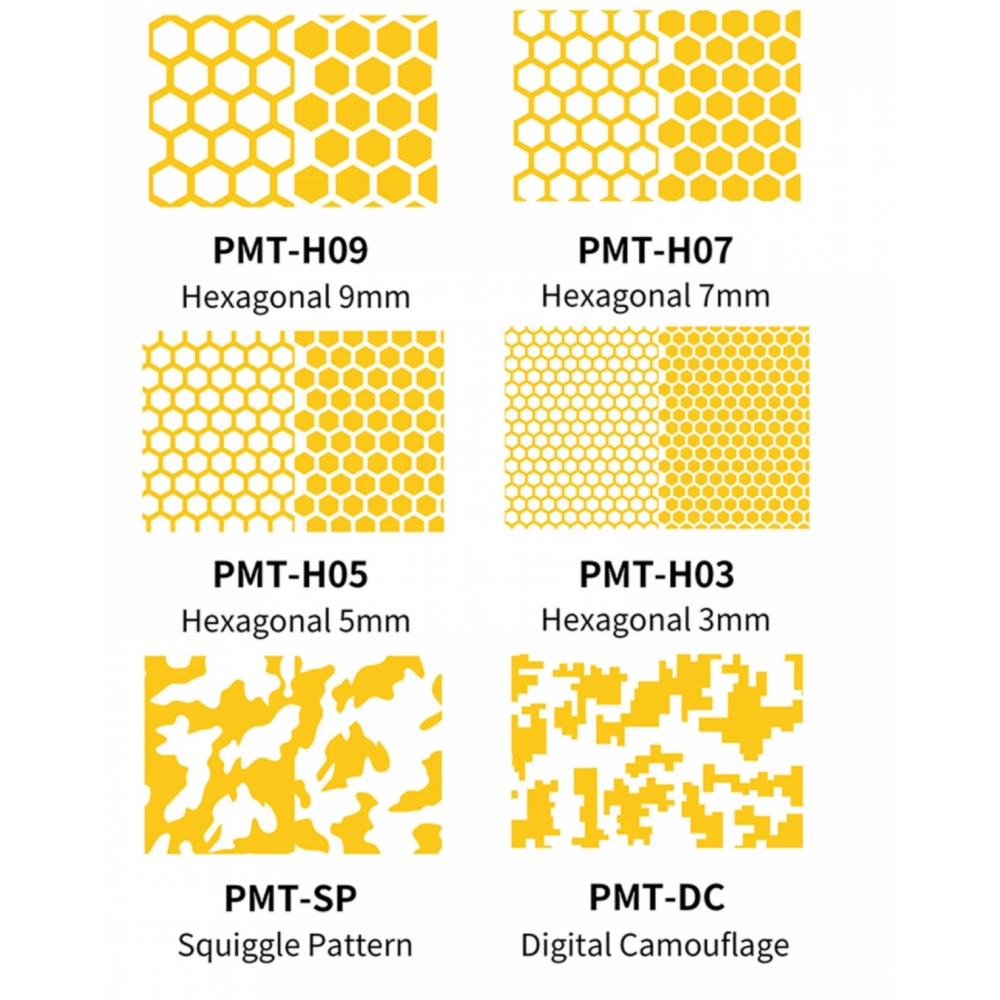 DSPIAE PMT- 預切遮蔽膠帶 -  六角形 9MM 7MM 5MM 3MM-細節圖2