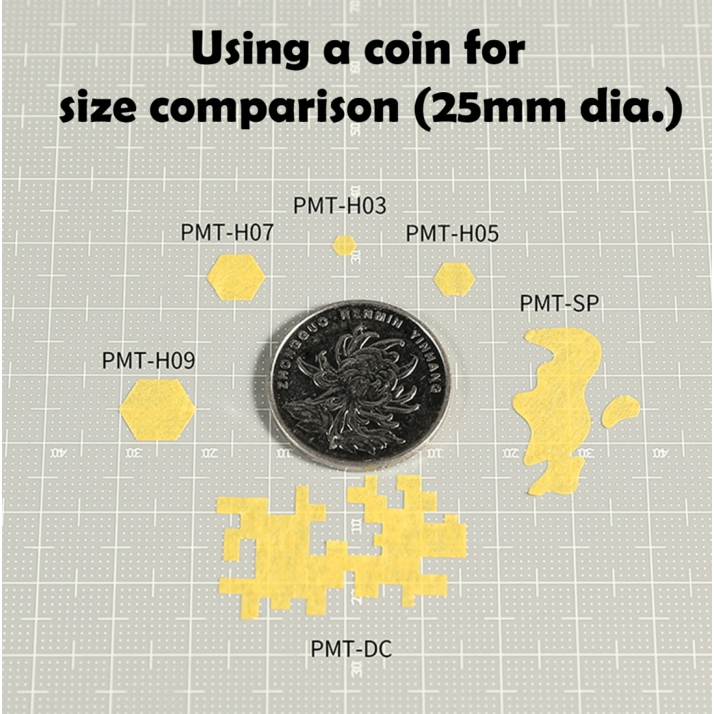 DSPIAE PMT- 預切遮蔽膠帶 -  六角形 9MM 7MM 5MM 3MM-細節圖4