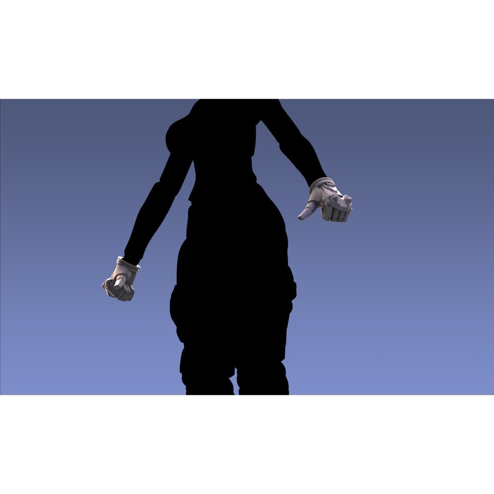 現貨-白純工房-格鬥家手套手型套組1組6種-細節圖2