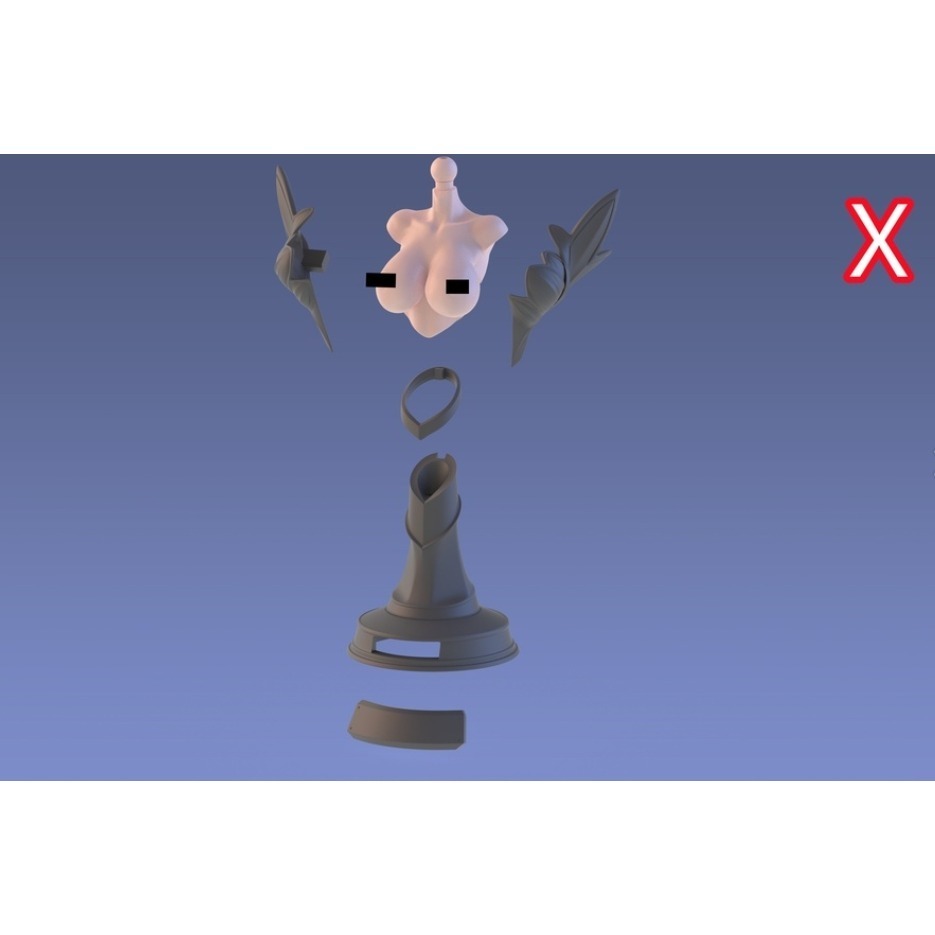 [現貨]白純工房-新品 棋子胸像頭雕展示座-細節圖5