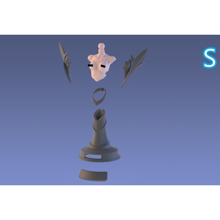 [現貨]白純工房-新品 棋子胸像頭雕展示座-細節圖6