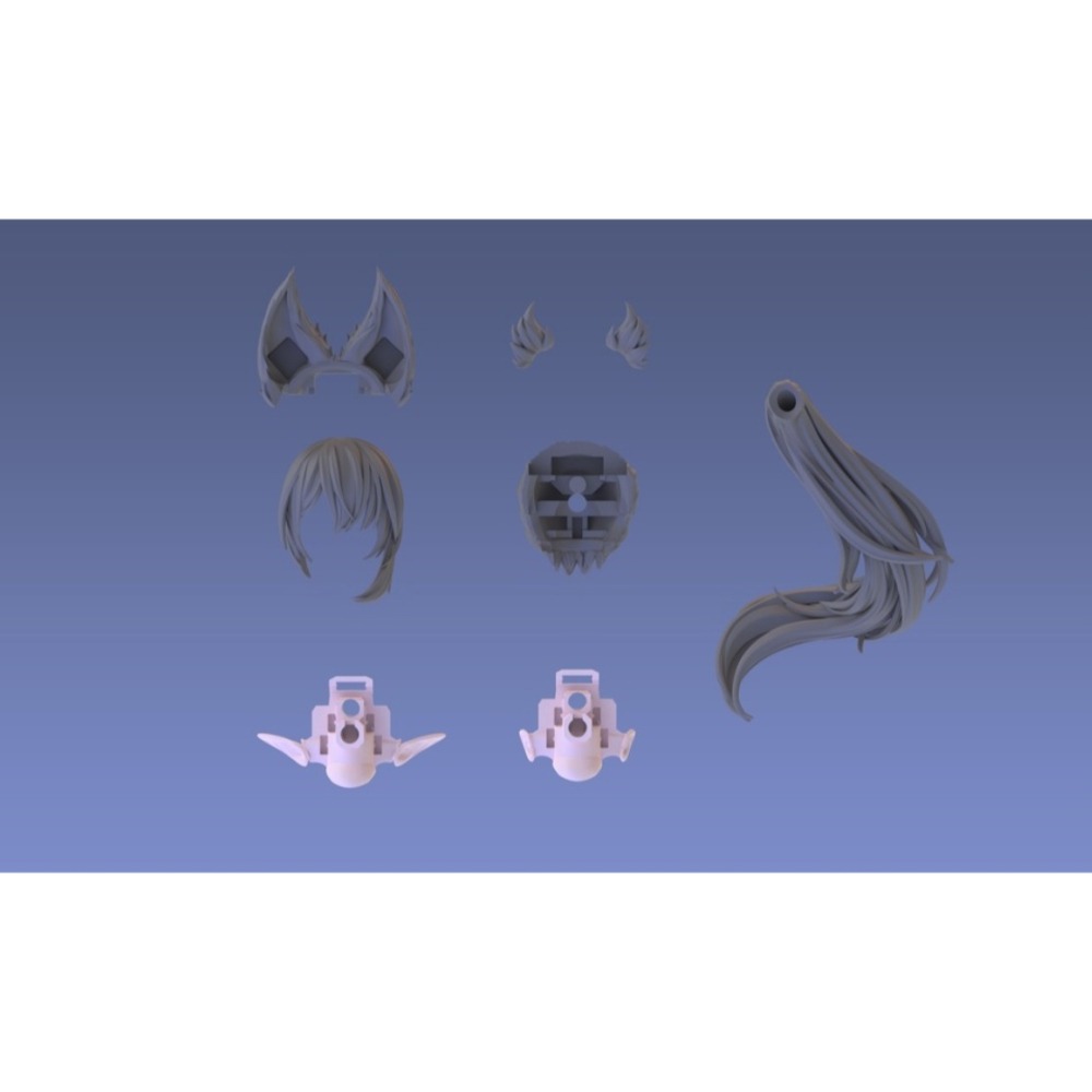 現貨-白純工房- 狐 髮型-細節圖2