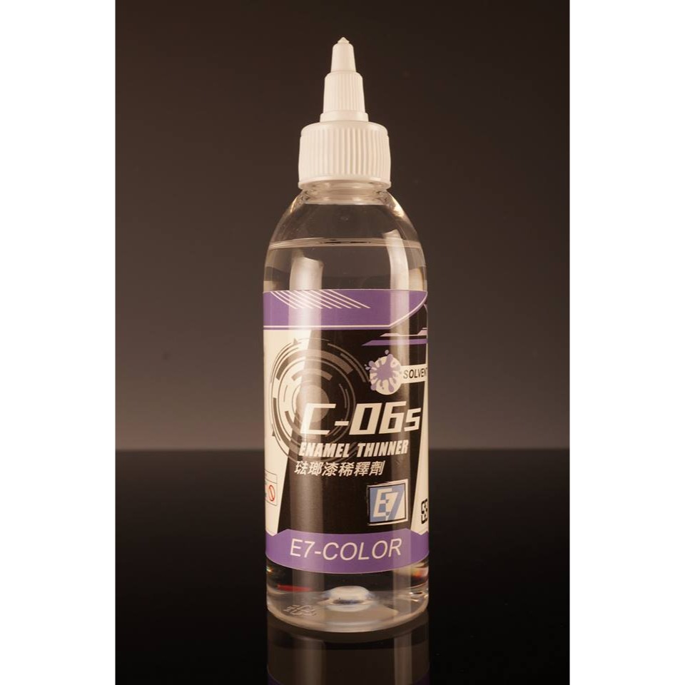 E7模型漆 color C-01金屬+緩乾硝基漆溶劑 C-02工具清洗液 C-04速乾型硝基漆稀釋液C-03漆膜去除劑-細節圖5