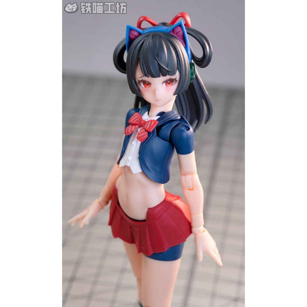 [預購]鐵貓工坊 壽屋機娘水貼+空白臉 異色貓與鴞 原色騎士-細節圖2