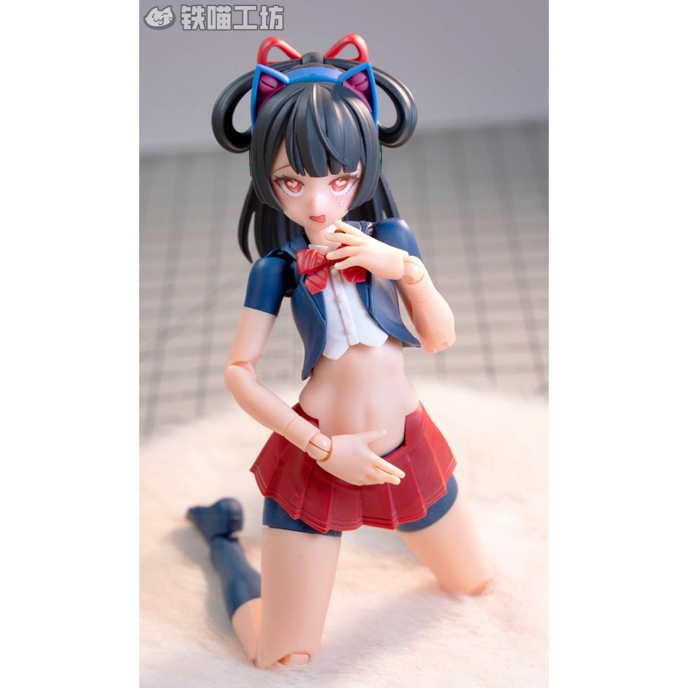 [預購]鐵貓工坊 壽屋機娘水貼+空白臉 異色貓與鴞 原色騎士-細節圖4