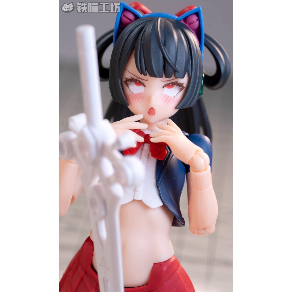 [預購]鐵貓工坊 壽屋機娘水貼+空白臉 異色貓與鴞 原色騎士-細節圖5