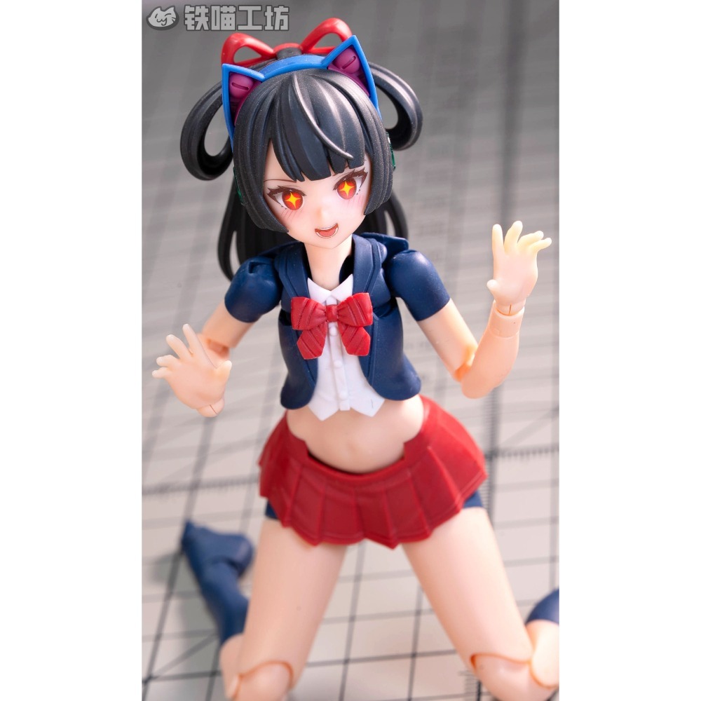 [預購]鐵貓工坊 壽屋機娘水貼+空白臉 異色貓與鴞 原色騎士-細節圖6