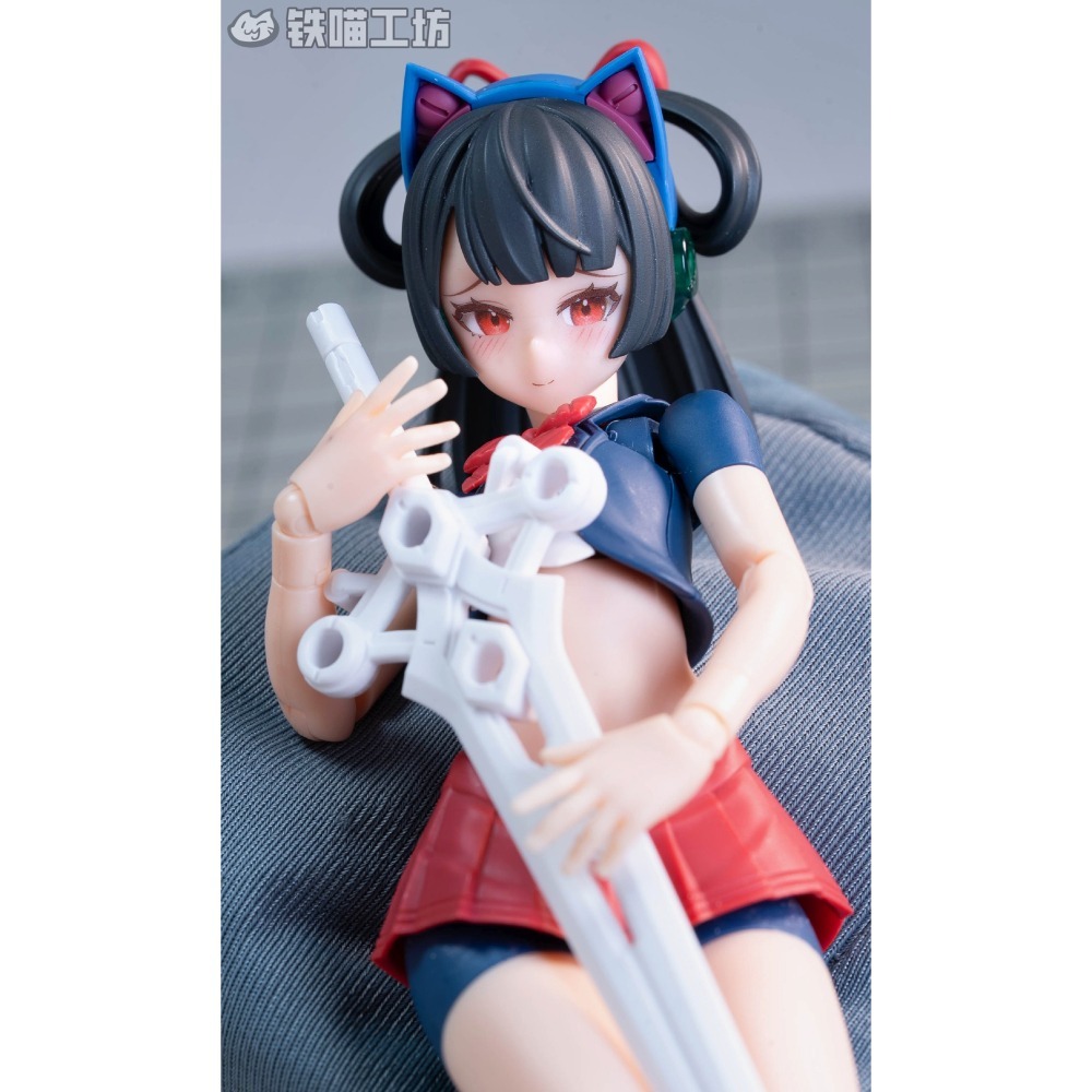 [預購]鐵貓工坊 壽屋機娘水貼+空白臉 異色貓與鴞 原色騎士-細節圖7