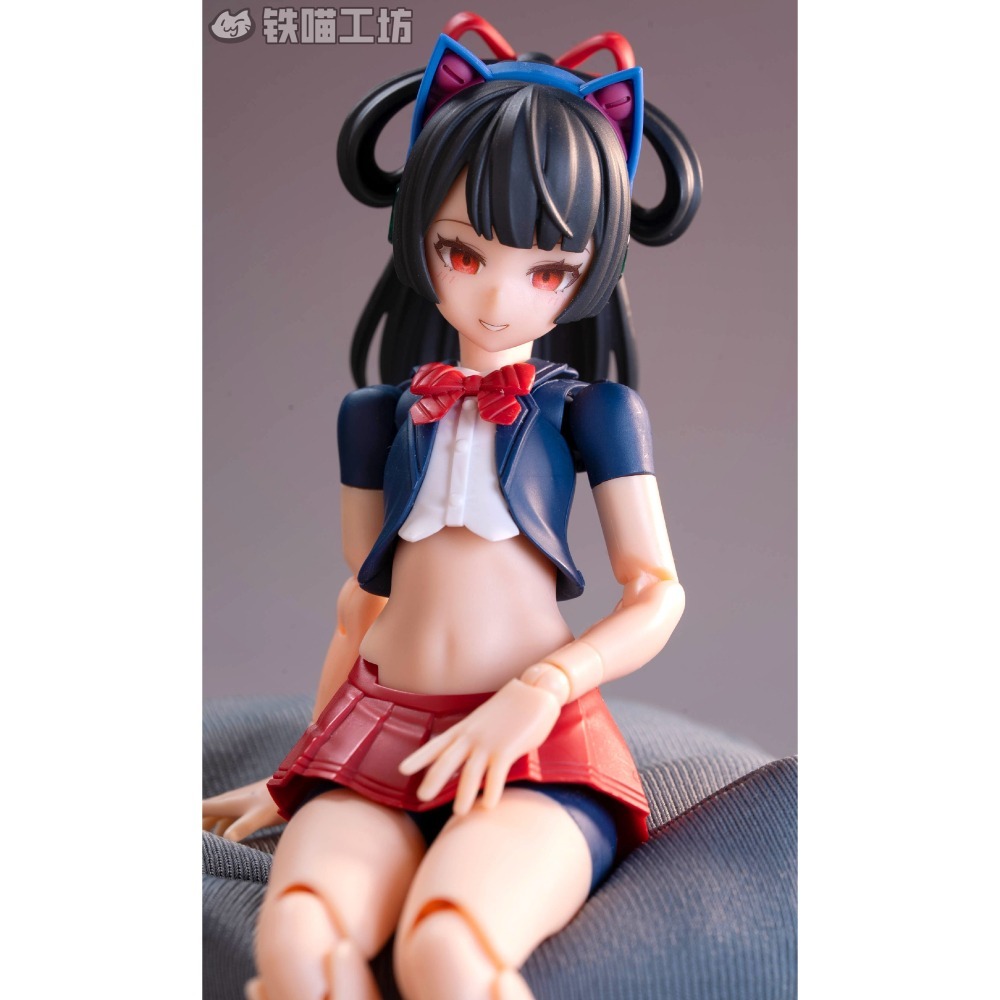 [預購]鐵貓工坊 壽屋機娘水貼+空白臉 異色貓與鴞 原色騎士-細節圖10