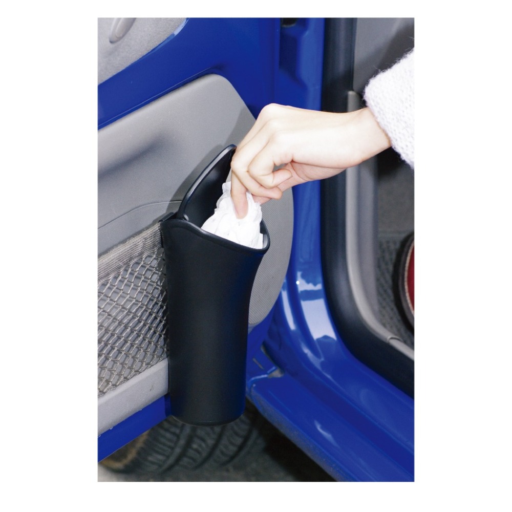 Hypersonic台灣現貨 汽車用收納垃圾分類回收桶/HPA560(1入) 擺掛兩用垃圾桶 車用置物筒 反摺傘收納-細節圖7