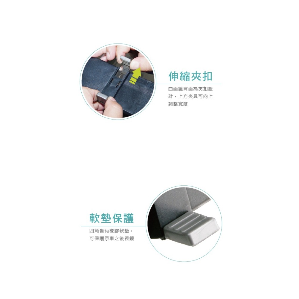 Hypersonic台灣現貨 汽貨車用曲面廣角盲點後照視鏡/HP2815(1入) 後照鏡 廣角後照鏡 盲點 曲面-細節圖5