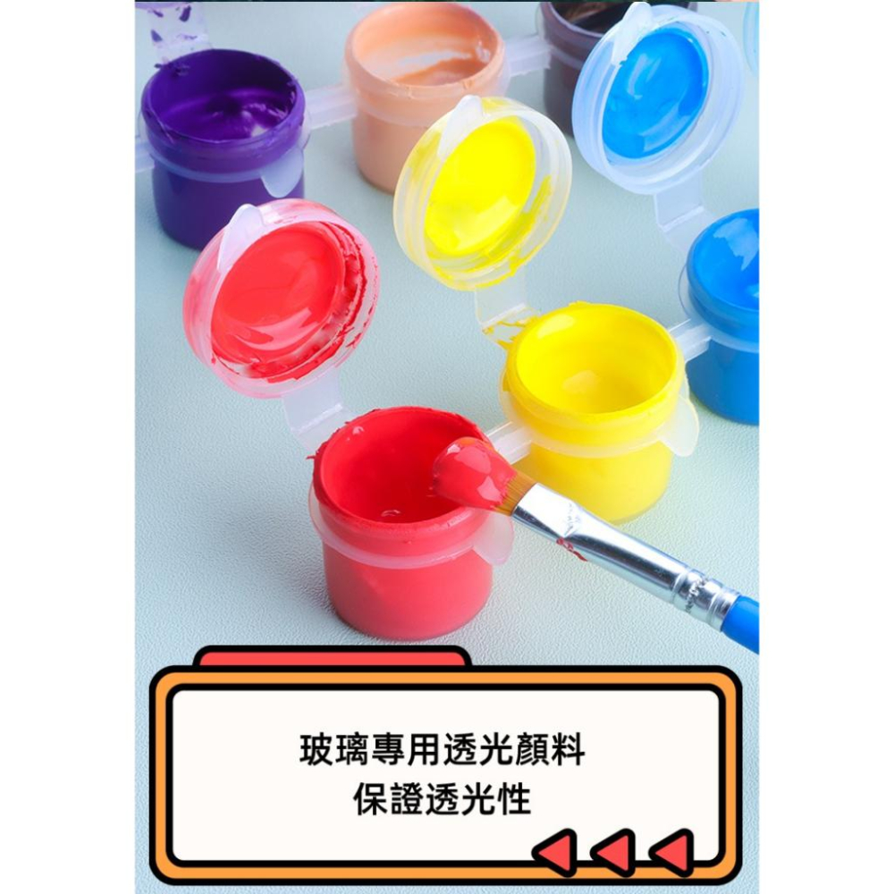 水波紋氛圍感小夜燈 DIY水波紋透明亞克力板玻璃畫 小夜燈 DIY材料包-細節圖7