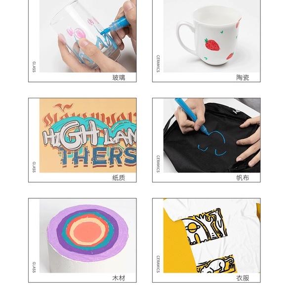 0.7mm壓克力顏料筆【丙烯麥克筆】DIY顏料 麥克筆 彩色繪畫套裝 繪畫筆 塗鴉筆 油漆筆  壓克力筆 玻璃 記號筆-細節圖5