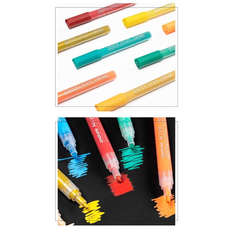 0.7mm壓克力顏料筆【丙烯麥克筆】DIY顏料 麥克筆 彩色繪畫套裝 繪畫筆 塗鴉筆 油漆筆  壓克力筆 玻璃 記號筆-細節圖6