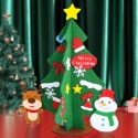 聖誕節 DIY聖誕樹 桌面擺飾 不織布 十字拼接 立體裝飾 派對佈置 耶誕 幼兒園手作-規格圖6