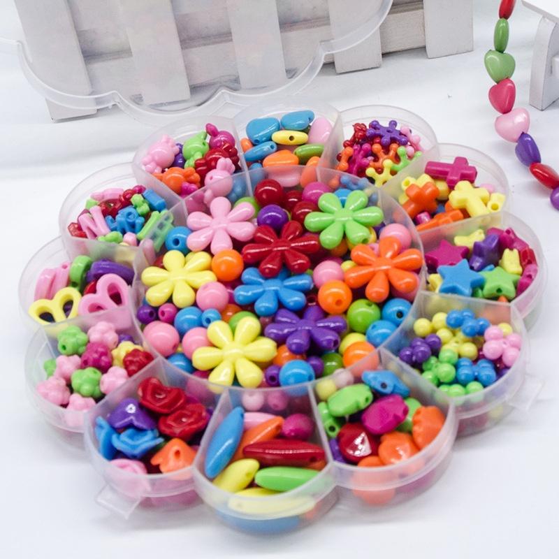 【DIY 兒童串珠】益智串珠  兒童串珠 手工串珠 早教 手鍊 項鍊 材料包 串手鍊 手鍊 串珠 手鍊-細節圖2