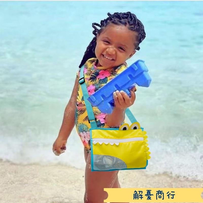 台灣極速出貨【沙灘袋收納袋】新款夏日玩水沙灘袋收納袋 沙灘貝殼袋 海灘戲水玩沙 收納袋 沙灘袋 沙灘 海邊 恐龍 男-細節圖3
