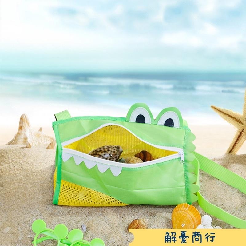 台灣極速出貨【沙灘袋收納袋】新款夏日玩水沙灘袋收納袋 沙灘貝殼袋 海灘戲水玩沙 收納袋 沙灘袋 沙灘 海邊 恐龍 男-細節圖6
