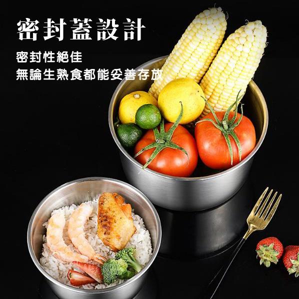 【 不鏽鋼 保鮮盒】 密封盒 圓型形保鮮盒 便當盒 不鏽鋼 防漏 密封盒 野餐 露營 鍋子 便當-細節圖4