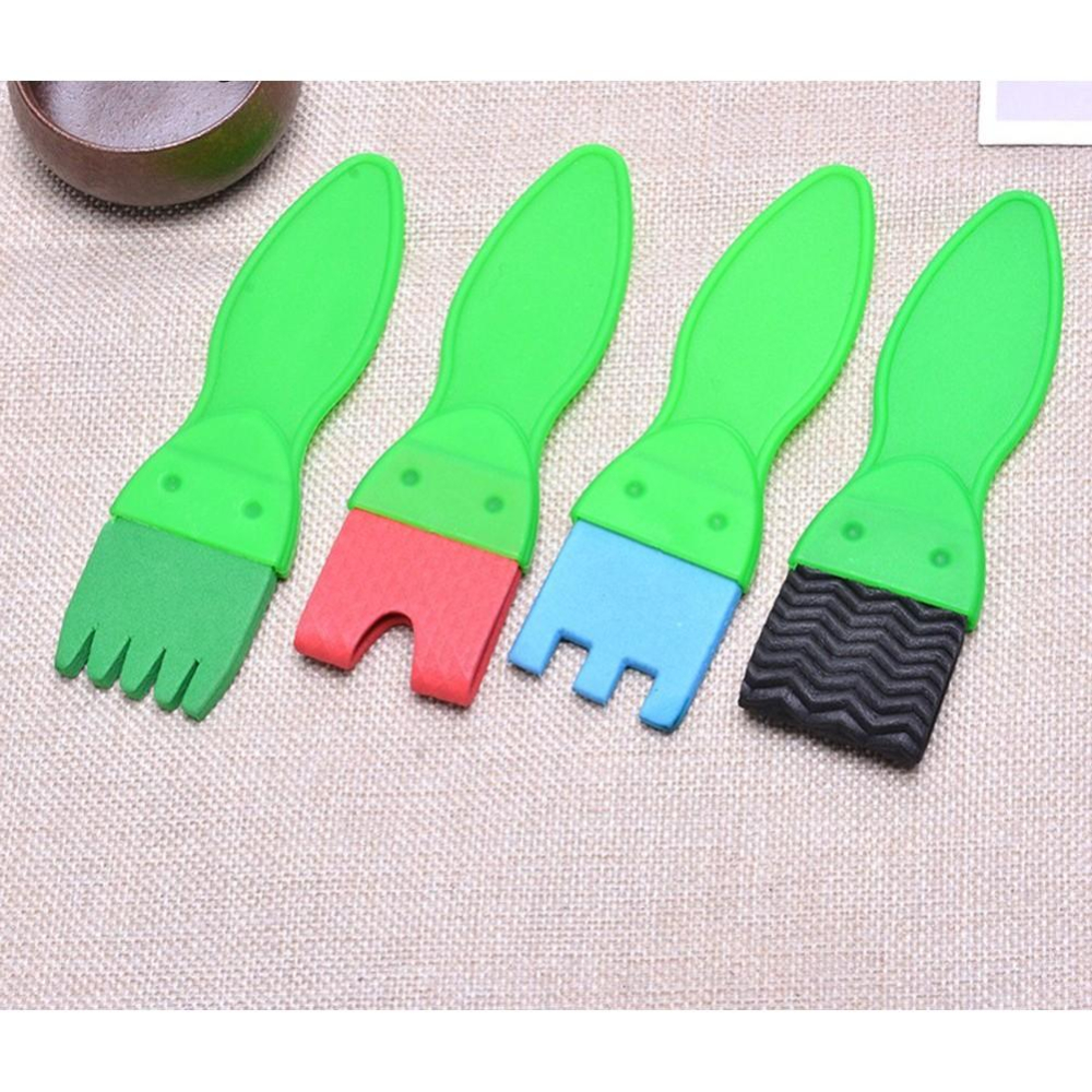 台灣極速出貨【海綿繪畫刷套件47件套】海綿繪畫刷套件47件套 幼兒園藝術課 弧形滾輪印章 繪畫工具 印泥筆刷素材 幼兒美-細節圖4